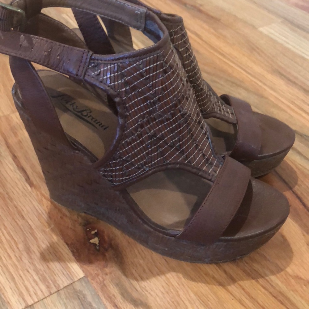 Lucky Brand brown wedges